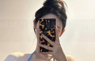 微密圈 – 高清写真“不爱笑的赛琳花嫁”：你能想象的婚纱有什么颜色吗？